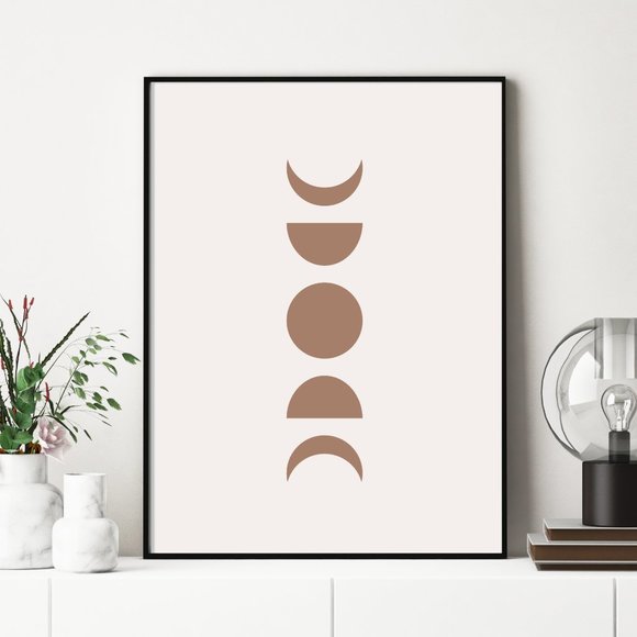 Modern Minimalist Abstract Geometric Wall Art Print Home Decor [No Frame] - Picture 2 of 7